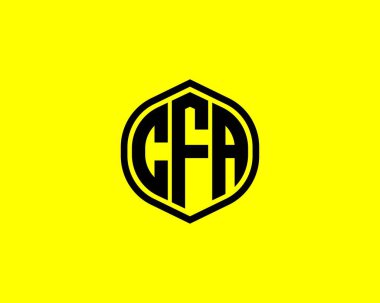 CFA logo tasarım vektör şablonu. CFA