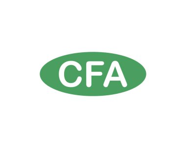 CFA logo tasarım vektör şablonu. CFA