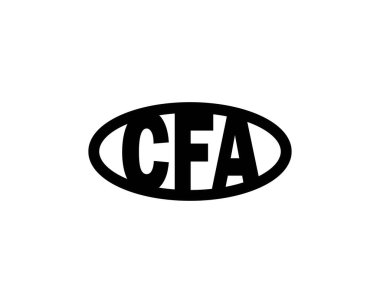 CFA logo tasarım vektör şablonu. CFA