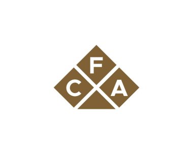 CFA logo tasarım vektör şablonu. CFA