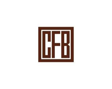 CFB Logo tasarım vektör şablonu. CFB