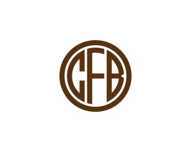 CFB Logo tasarım vektör şablonu. CFB