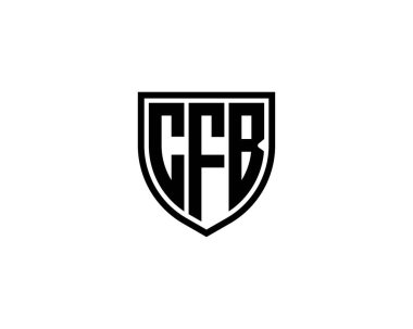 CFB Logo tasarım vektör şablonu. CFB