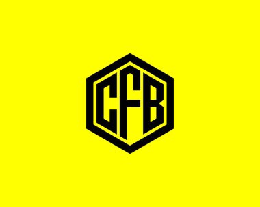 CFB Logo tasarım vektör şablonu. CFB