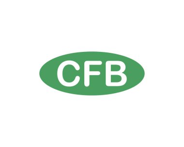 CFB Logo tasarım vektör şablonu. CFB