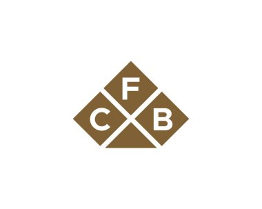 CFB Logo tasarım vektör şablonu. CFB