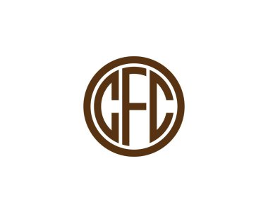CFC logo tasarım vektör şablonu. CFC