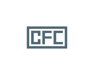 CFC logo tasarım vektör şablonu. CFC