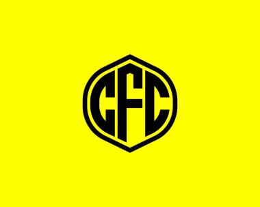 CFC logo tasarım vektör şablonu. CFC