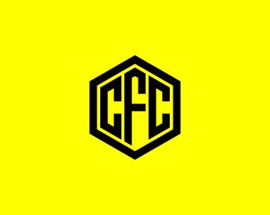 CFC logo tasarım vektör şablonu. CFC