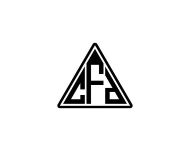 CFD logo tasarım vektör şablonu. CFD