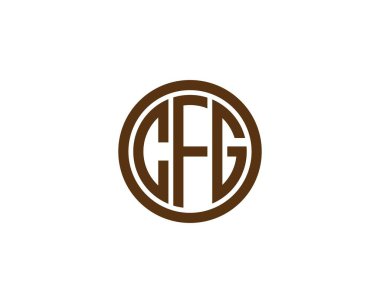CFG logo tasarım vektör şablonu. CFG