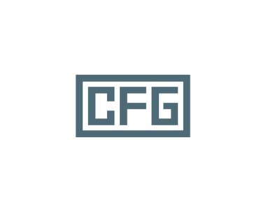 CFG logo tasarım vektör şablonu. CFG