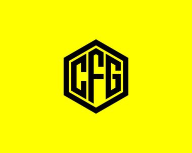 CFG logo tasarım vektör şablonu. CFG