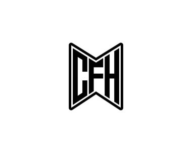 CFH Logo tasarım vektör şablonu. CFH