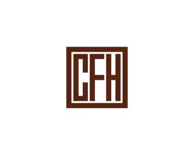 CFH Logo tasarım vektör şablonu. CFH