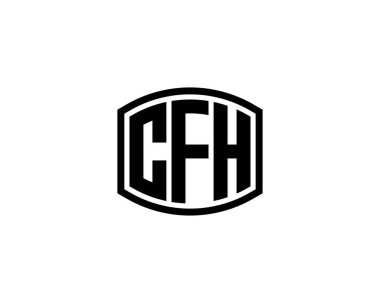 CFH Logo tasarım vektör şablonu. CFH