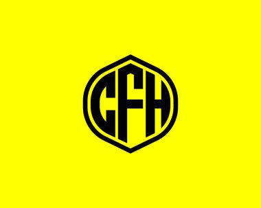 CFH Logo tasarım vektör şablonu. CFH