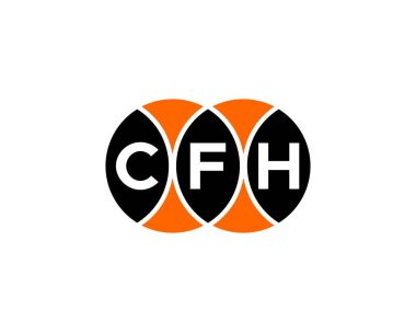 CFH Logo tasarım vektör şablonu. CFH
