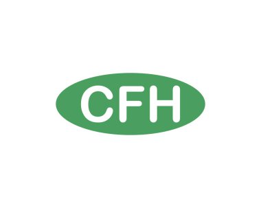 CFH Logo tasarım vektör şablonu. CFH