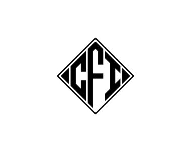 CFI logo tasarım vektör şablonu. CFI