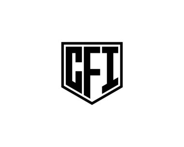 CFI logo tasarım vektör şablonu. CFI
