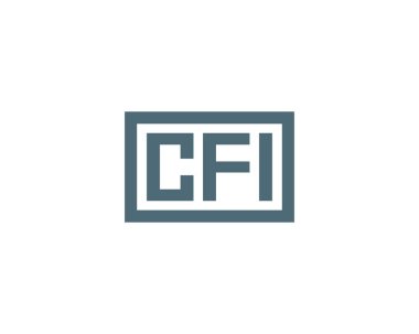 CFI logo tasarım vektör şablonu. CFI