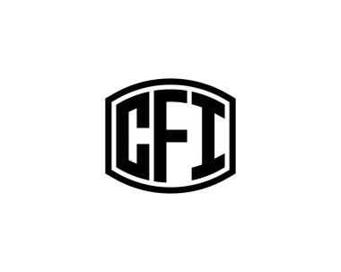 CFI logo tasarım vektör şablonu. CFI