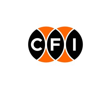 CFI logo tasarım vektör şablonu. CFI
