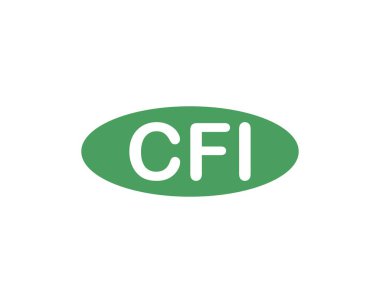CFI logo tasarım vektör şablonu. CFI