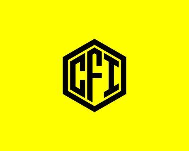 CFI logo tasarım vektör şablonu. CFI