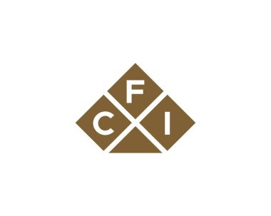 CFI logo tasarım vektör şablonu. CFI