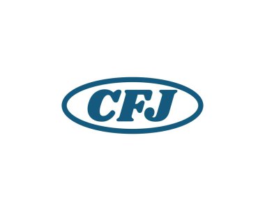 CFJ logo tasarım vektör şablonu. CFJ