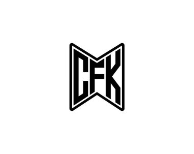 CFK Logo tasarım vektör şablonu. CFK