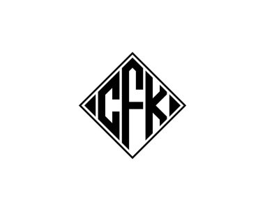 CFK Logo tasarım vektör şablonu. CFK