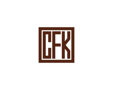 CFK Logo tasarım vektör şablonu. CFK