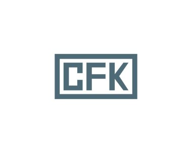CFK Logo tasarım vektör şablonu. CFK