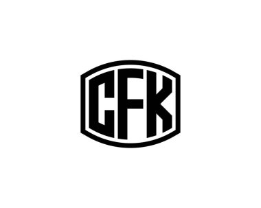 CFK Logo tasarım vektör şablonu. CFK