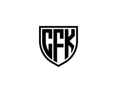 CFK Logo tasarım vektör şablonu. CFK