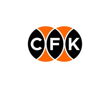 CFK Logo tasarım vektör şablonu. CFK