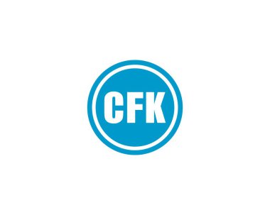 CFK Logo tasarım vektör şablonu. CFK