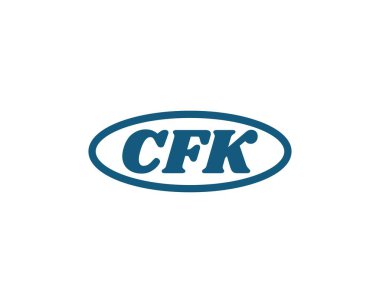 CFK Logo tasarım vektör şablonu. CFK