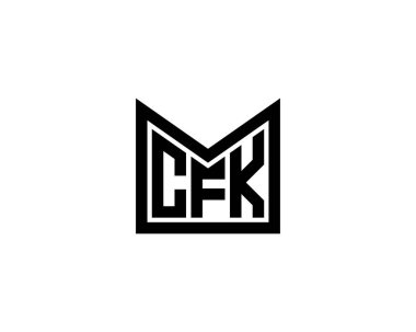 CFK Logo tasarım vektör şablonu. CFK