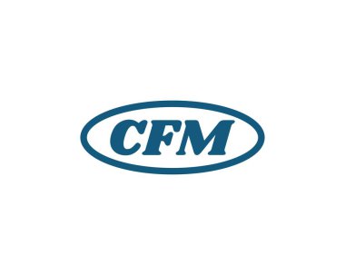 CFM logo tasarım vektör şablonu. CFM