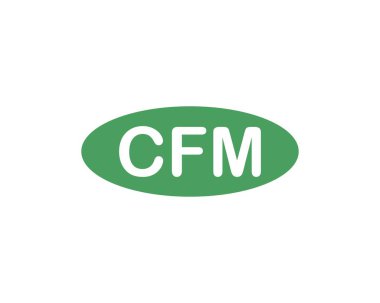 CFM logo tasarım vektör şablonu. CFM