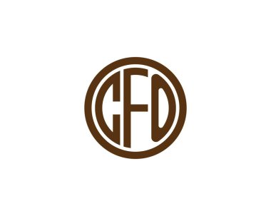 CFO logo tasarım vektör şablonu. Finans Müdürü
