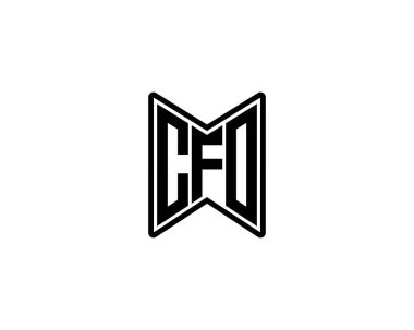 CFO logo tasarım vektör şablonu. Finans Müdürü