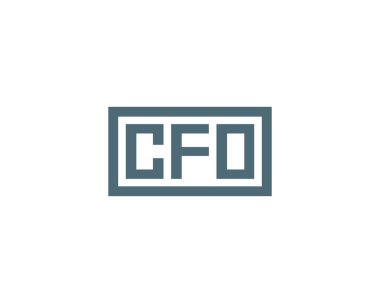 CFO logo tasarım vektör şablonu. Finans Müdürü