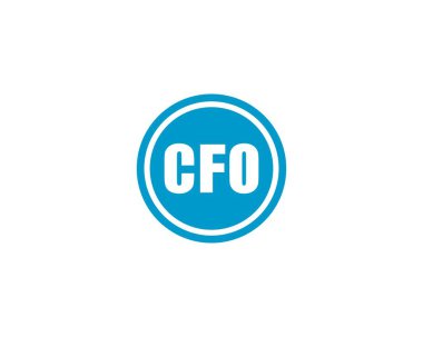 CFO logo tasarım vektör şablonu. Finans Müdürü