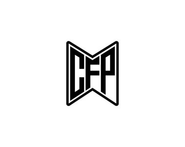 CFP logo tasarım vektör şablonu. CFP